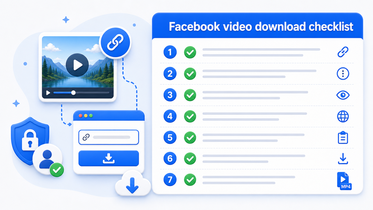 Facebook Download Checklist