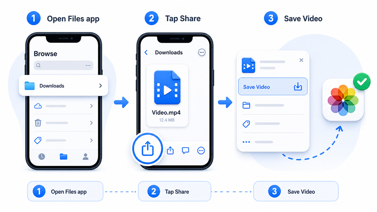 Iphone Save Video Files