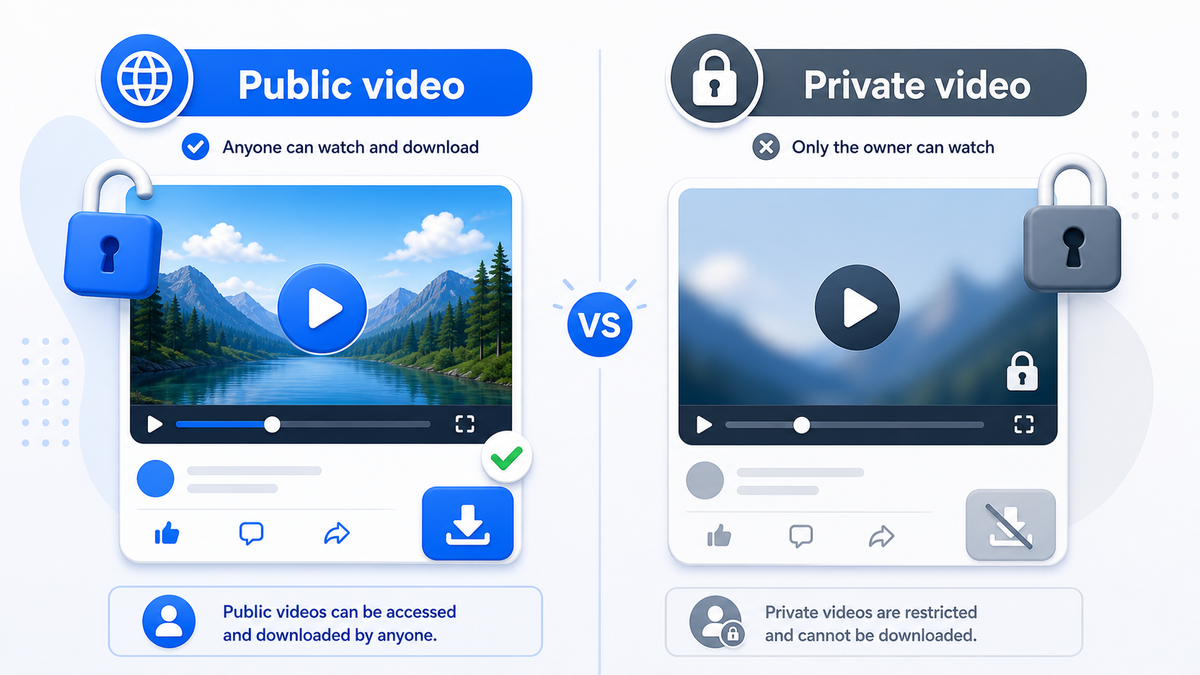 Public vs Private Facebook Videos: What Can You Download?